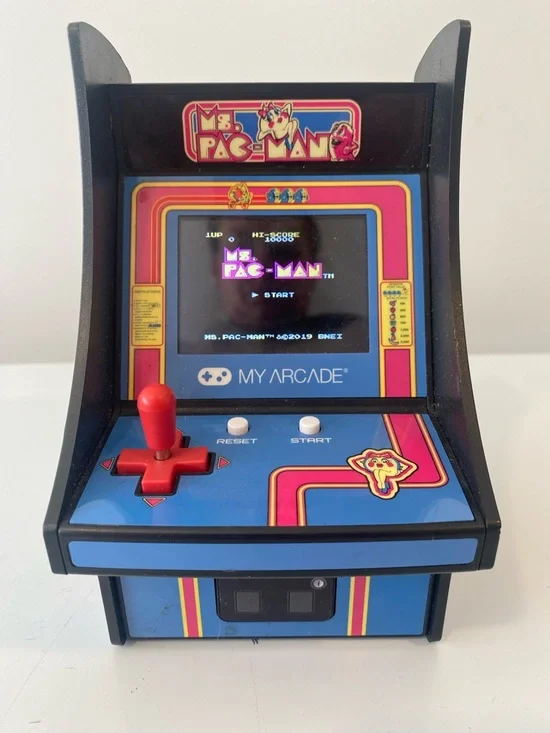 My Arcade Ms Pac-Man Micro Player Mini Arcade Machine Retro Tabletop Game Tested - Picture 1 of 5